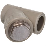 Фильтр сетчатый пайка DN32, PN25, Valfex STANDARD, полипропилен, серый 10141032Г