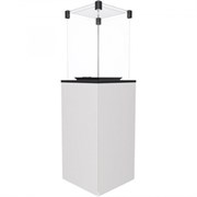 Газовый уличный обогреватель Kratki PATIO/G31/37MBAR/B - белое стекло, с пультом ДУ M46797