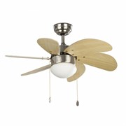 Вентилятор с подсветкой Faro PALAO NIQUEL (33183) M43863