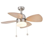 Вентилятор с подсветкой Faro Mediterraneo Matt Nickel (33706) M99426