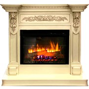 Пристенный электрокамин Dimplex Lancaster (Слоновая кость) с очагом XHD 26 L- INT M129853