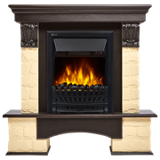 Комплект электрокаминов с искусственным камнем Electrolux EFP/P-1020LS с порталом Firelight Forte Classic камень бежевый, венге M134360