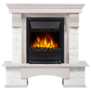 Комплект электрокаминов с искусственным камнем Electrolux EFP/P-1020LS с порталом Firelight Forte Classic камень белый, беленый дуб M134367