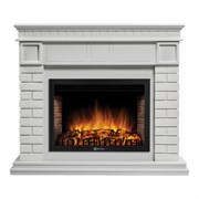 Угловой электрокамин Electrolux EFP/P-2720RLS с порталом Firelight Bricks 25 U (угловой) камень белый, белая эмаль M138798