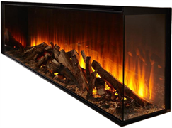 Линейный электрокамин British Fires New Forest 1600 with Deluxe Real logs M234607