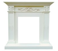 Классический портал для камина Dimplex Verona STD Белый дуб (классика Opti-Myst, Optiflame) M51373