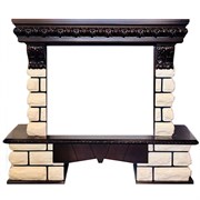 Широкий портал Royal Flame Pierre Luxe LORD под очаг Jupiter FX New Темный дуб M96478