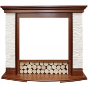 Широкий портал Royal Flame Country сланец мелкий белый под очаг Jupiter FX M66011