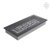 Вентиляционная решетка для камина Kratki 17x37 ABC графитовая 37ABC/G M111444