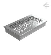 Вентиляционная решетка для камина Kratki 17x30 ABC стальная 30ABC/SZ M111446