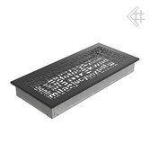 Вентиляционная решетка для камина Kratki 17x37 ABC черная 37ABC/C M111441