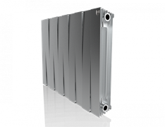 Биметаллический радиатор Royal Thermo Pianoforte 500 VD 10 секц. Silver Satin M185239