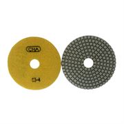 Алмазный гибкий шлифовальный диск CHA C3 50x2,0 №4 мрамор wet желтый 603-088973