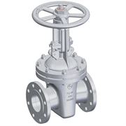 Задвижка клиновая ЧАЗ ЗКЛ2-40ХЛ 30лс15нж ГАЗ Ду100 Ру40 фланцевая, корпус - сталь, уплотнение - ТРГ, с выдвижным шпинделем и штурвалом D040-06409