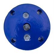 Задвижка клиновая Китай 30ч939р Ду100 Ру10 аналог МЗВ фланцевая синяя, корпус - чугун, обрезиненный клин, Тмакс=120°C, с невыдвижным штоком под привод D040-05683