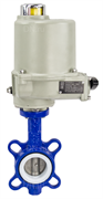 Затвор дисковый поворотный DN WCB-316L-PTFE Ду50 Ру16, углеродистая сталь, уплотнение - PTFE, с электроприводом ГЗ-ОФ-80/21К 380 В D050-02393
