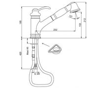 Смеситель для кухни Jacob Delafon FAIRFAX E76091-CP T0016041