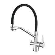 Смеситель для кухни AQUANIKA COMFORT хром/черный, AQC013CRBL T0053268