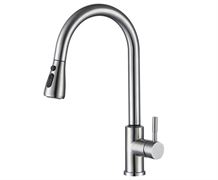 Смеситель для кухни ESKO R-излив, вытяжной, touch element, нержавеющая сталь TSS 519 T0042786
