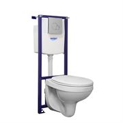 Комплект унитаз с инсталляцией SANTERI Пэк Альфа, хром, 138159S0000B0 T0047911