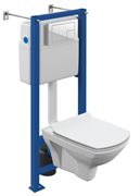 Комплект унитаз с инсталляцией CERSANIT CARINA XL CO DPL EO slim с сиденьем дюропласт с микролифтом тонкое + VECTOR + кнопка CORNER, 64119 T0048000 Комплект унитаз с инсталляцией CERSANIT CARINA XL CO DPL EO slim с сиденьем дюропласт с микролифтом тонкое + VECTOR + кнопка CORNER, 64119 T0048000