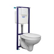 Комплект унитаз с инсталляцией SANTERI Пэк Альфа, белый, 138159S0000B2 T0047912