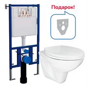 Комплект унитаз с инсталляцией Loranto PROJECT в комплекте с сиденьем микролифт, изоляционная прокладка, 4501+PR1100N+7415 T0062199 Комплект унитаз с инсталляцией Loranto PROJECT в комплекте с сиденьем микролифт, изоляционная прокладка, 4501+PR1100N+7415 T0062199