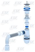 Ани Пласт сифон 1 1/2*40 с гибкой трубой x50, C0110 T0032433