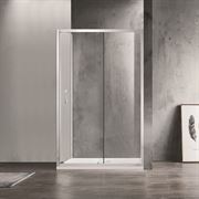 Душевой уголок AZARIO MILTON 1131 R 1200*800*2000, без поддона, стекло 6 мм, покрытие Easy clean, профиль серебро, AZ-ND1131 R 1200 T0043631