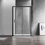 Душевой уголок AZARIO MILTON 1131-R 1200*800*2000, без поддона, стекло прозрачное 6 мм, чёрный профиль, с покрытием Easy clean, AZ-ND1131-R 1200 BLACK T0043633