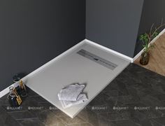 Душевой поддон Aquanet Delight NEW 1600х800х30, серый камень, 00258886 T258886