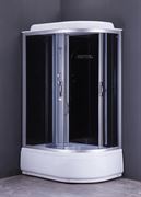 Душевая кабина Loranto высокий поддон 40 см, черн, стекло 4 мм, CS-66120L G 120*80*215 T0057834
