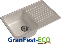 Мойка из искусственного камня GRANFEST ECO-78.331 740*480 (белый №331), 28632 T0011678
