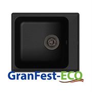 Мойка из искусственного камня GRANFEST ECO-17.308 420*480 (черный №308), 28624 T0011670