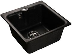 Мойка из искусственного камня GRANFEST GF-42 420*420 черный T0011707