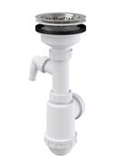 ALCA PLAST Сифон для мойки с нержавеющей решеткой O115 A446P T0000462