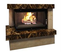 Готовый дровяной каминокомплект Firebird Ладога с Zuzia Crema Nova/Emperador Dark M212776
