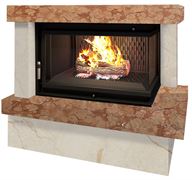 Готовый дровяной каминокомплект Firebird Ладога с Maja Crema Nova/Rosso Verona M212775
