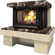 Готовый дровяной каминокомплект Firebird БАЙКАЛ с Maja Crema Nova/Rosso Levanto M205960