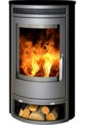 Готовый дровяной каминокомплект ABX Arktis 8 черная сталь M215002