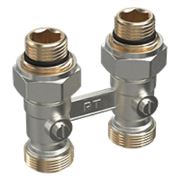 Узел нижнего подключения Royal Thermo прямой 1/2 х3/4  EK (никель) M215410