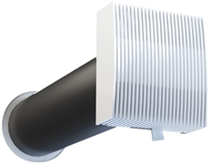 Проветриватель NOVAplast КИВ-125-500 с оголовком NovaStyle M258211