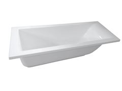 Ванна искусственный камень Эстет Delta 180А silk 180х80 пристенная прямоугольная, литьевой мрамор ФР-00014533 T0067655