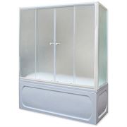 Шторка на ванну 1 Марка 170*140 белая, 00000894 T0039186