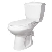 Унитаз компакт ОСКОЛЬСКАЯ КЕРАМИКА Элисса белый У Стандарт (моно), боковой подвод, сиденье полипропилен, 43301130302 T0062330