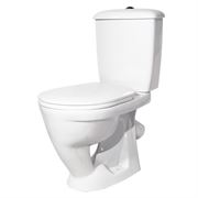 Унитаз компакт ОСКОЛЬСКАЯ КЕРАМИКА Радуга тарельчатый белый У Стандарт, сиденье полипропилен, 41901130033 T0062327