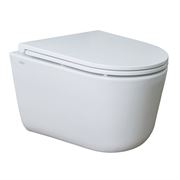 Унитаз подвесной Creo ceramique LYon 2.0 с системой смыва Tornado в комплекте с быстросъемным сиденьем микролифт 490х360х350, LY1100R T0057112