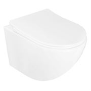 Унитаз подвесной AZARIO безободковый c сиденьем микролифт полипропилен PRO 480*360*350, CS-1049SB T0061660