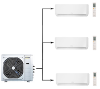 Мульти сплит система на 3 комнаты Eurohoff Smart multi EMMULT-21/3/EMMULT-09/EMMULT-12 M254654
