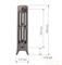 Чугунный радиатор Demir Dokum Tower 8801604253599 - фото 1372928